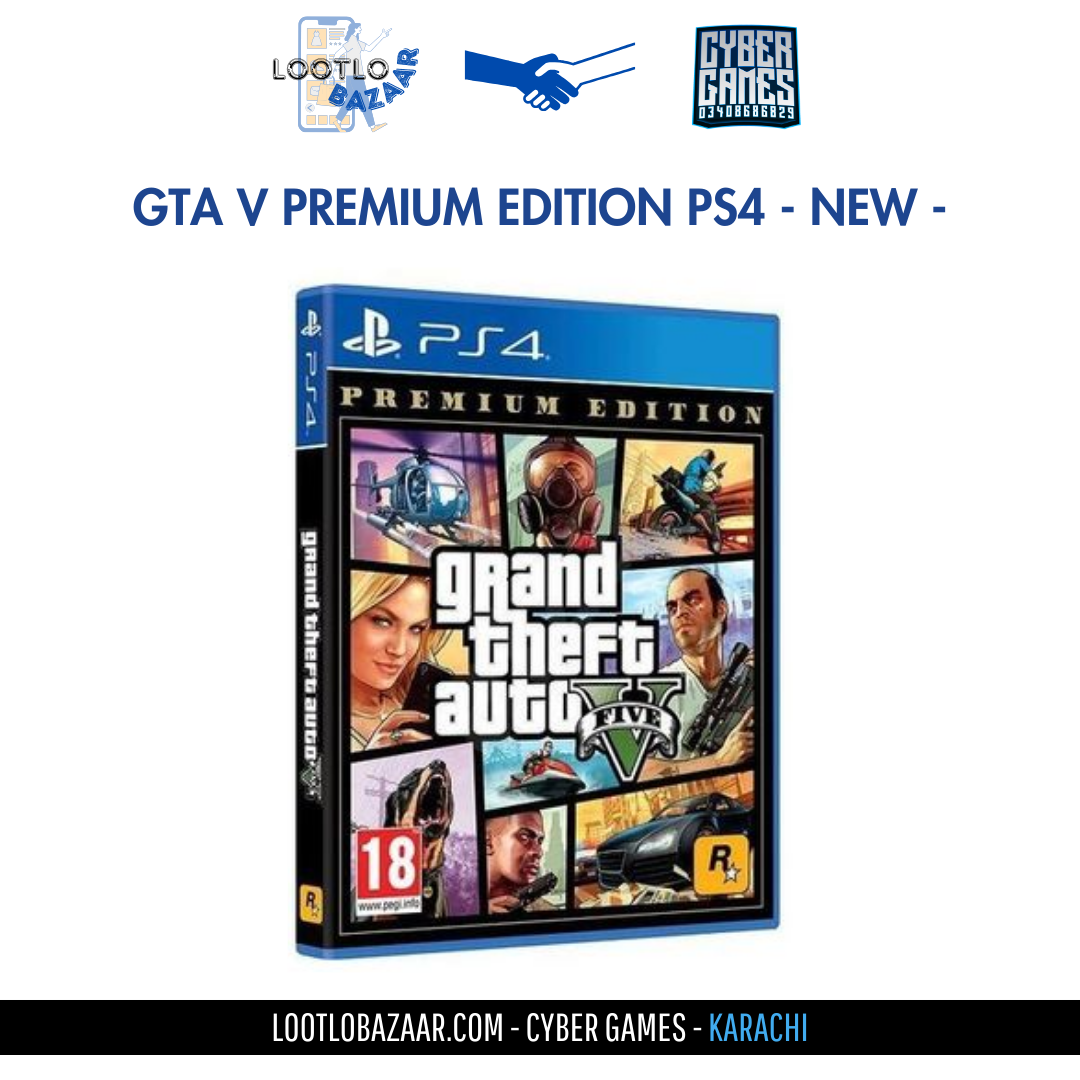 GTA V PREMIUM EDITION PS4 DISC - NEW - - Lootlo Bazaar